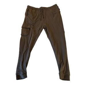 Grand AC Men’s Cargo Jogger Sweatpants – XL – Gray